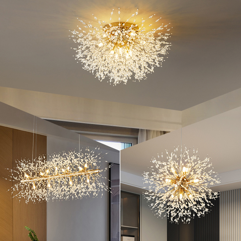 Modern Ornamental LED Ceiling Chandelier – Inventive Firework Pendant Mild for Dwelling and Restaurant