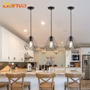 Fashionable Iron Steel Pendant Gentle – Ornamental LED Chandelier for House, Villa, Lodge, Eating Room, and Residing Room