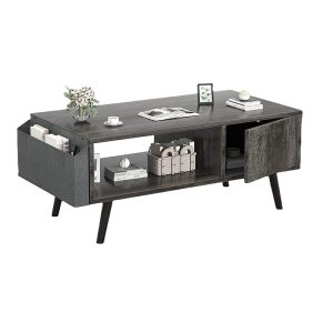 Fashionable Steel Espresso Tables with Storage Drawer – Residing Room Furnishings Units