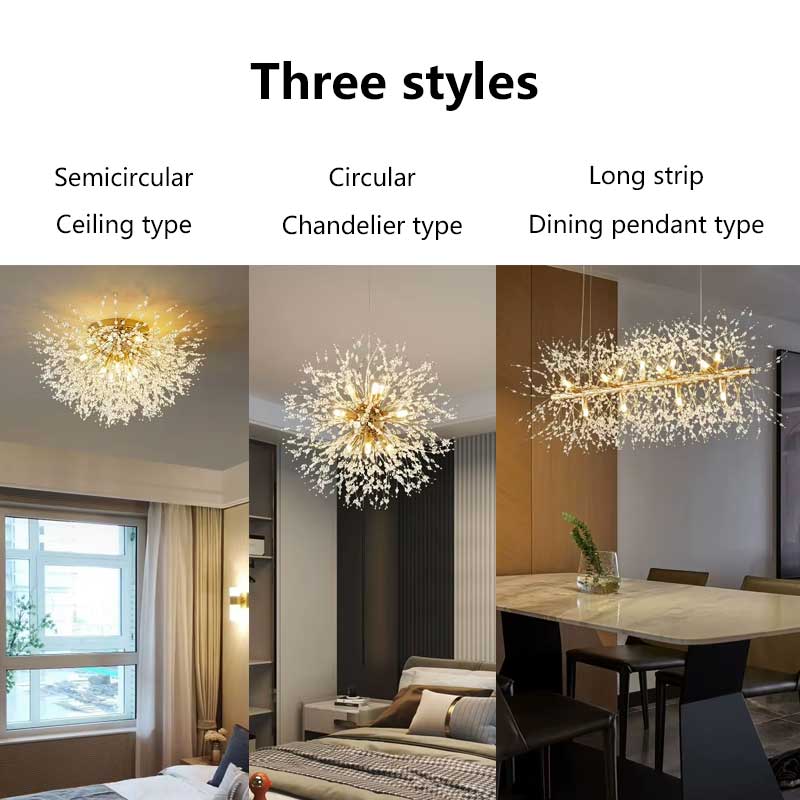 Modern Ornamental LED Ceiling Chandelier - Inventive Firework Pendant Mild for Dwelling and Restaurant