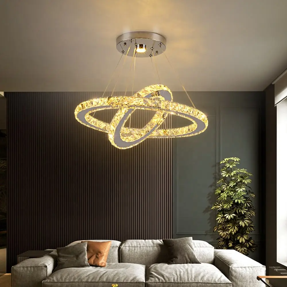 Nodric Dimmable Chandelier and LED Pendant Lamps for Bed room and Dwelling Room - 3000K to 6000K Adjustable Lighting