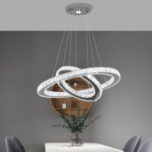 Nodric Dimmable Chandelier and LED Pendant Lamps for Bed room and Dwelling Room – 3000K to 6000K Adjustable Lighting