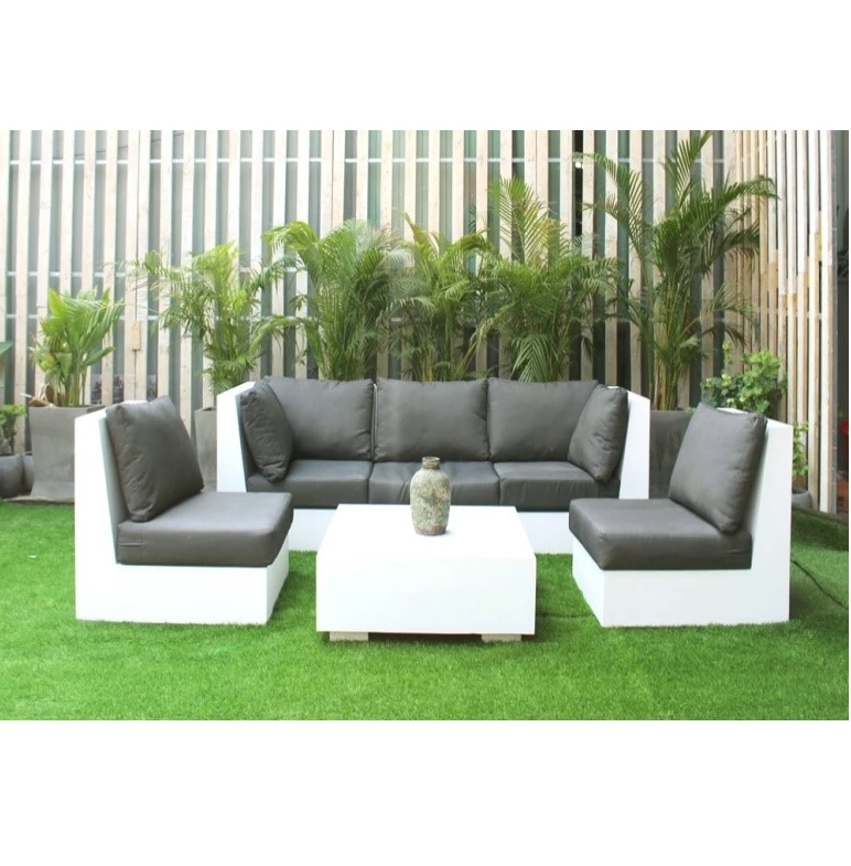 Vietnamese-Made Concrete Sofa Out of doors Lounge Furnishings Set – Sectional Couch for Backyard Use